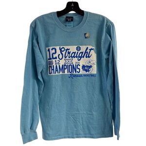 New Kansas Jayhawks Basketball Championship 2016 Long Sleeve Tee Size S